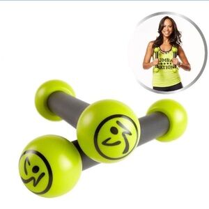Zumba Toning Sticks Lime Green Hand Weights - Set of 2
